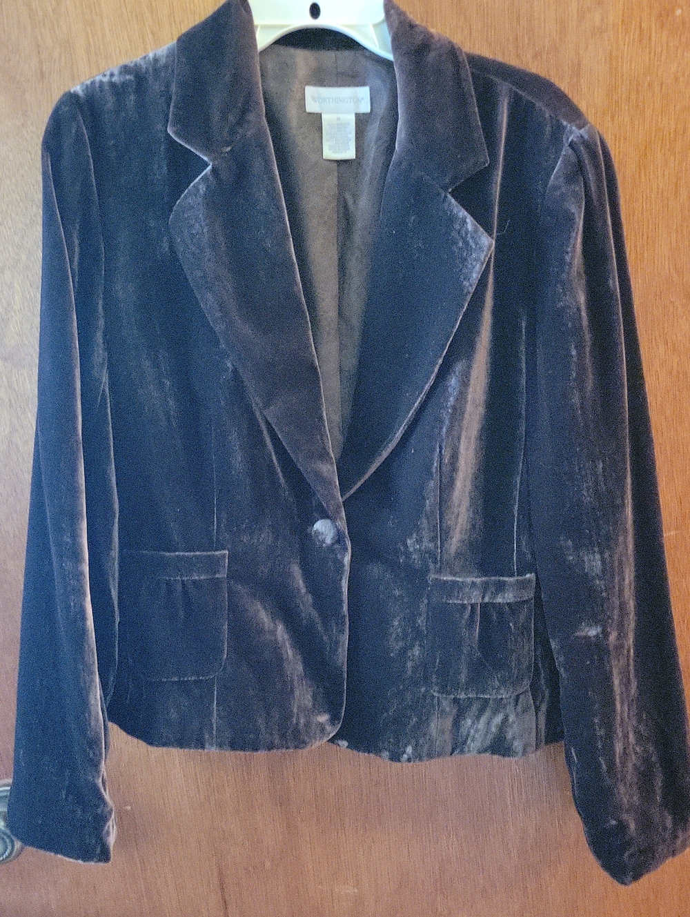 Chocklate Brown Velvet Blazer